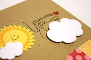 Sunny Celebrate Card - detail
