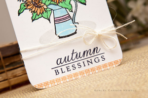 Autumn Blessings card detail