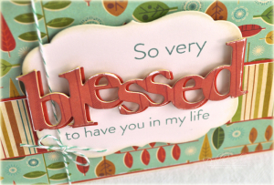 So Very Blessed detail