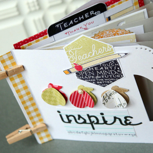 Inspire book of cards for teacher - top