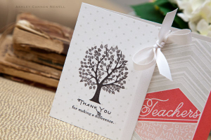 Thank You Teacher card detail
