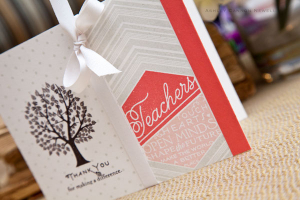 Thank You Teacher card detail