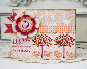 Happy Autumn Birthday Card