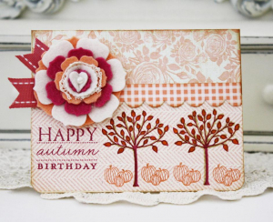 Happy Autumn Birthday Card