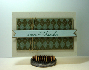 Papertrey August Blog Hop Challenge - Argyle