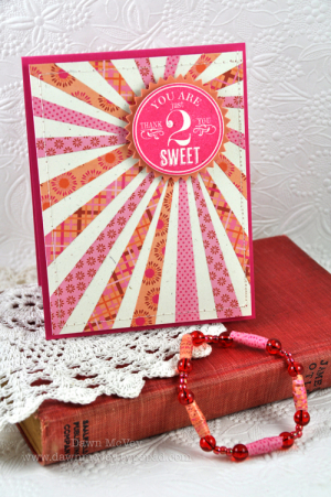 Thank you card & bracelet