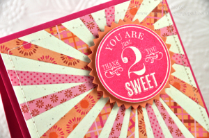 You are just 2 Sweet details