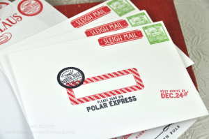 Santa envelope detail