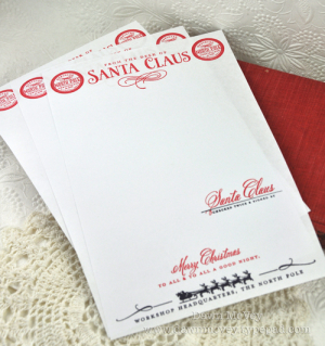 Santa Letterhead detail