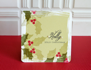 Holly Jolly card