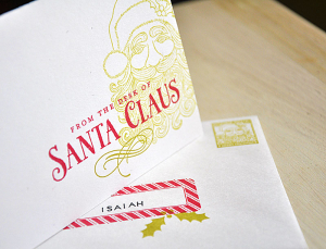 Santa Stationery Certificate and Envelope