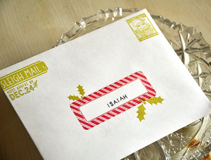 Santa Stationery Envelope