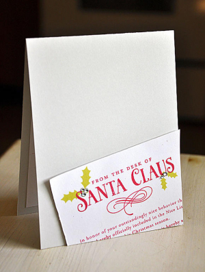 Santa Clause Letter Card