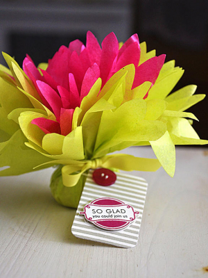 Girly Birthday Tissue Favor