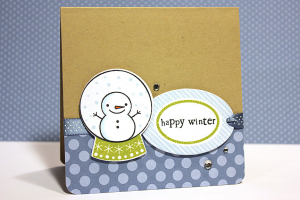 Happy Winter Snow Globe Card