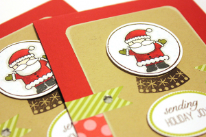 Santa Sends Holiday Joy Cards - detail
