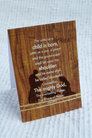 Child is Born card