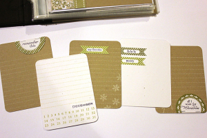 2012 Countdown to Christmas journaling cards