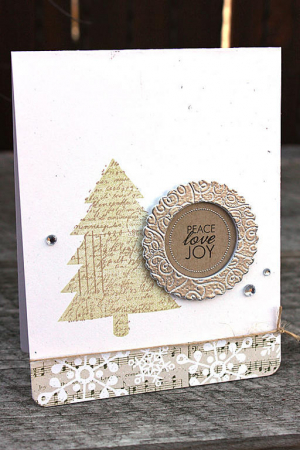 Peace Love Joy Tree Card