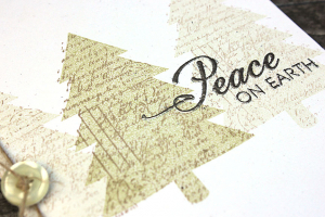 Peace Trees Card - detail