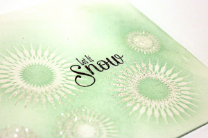Let it Snow Flurries Card - detail