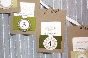 12 Days of Christmas Countdown Garland - detail