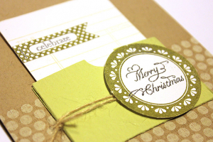 Celebrate Merry Christmas Card - detail