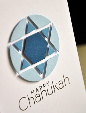 Happy Chanukah Card Detail