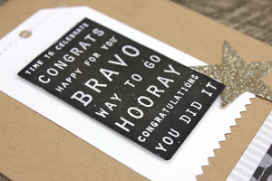 Bravo & Congrats Card - detail