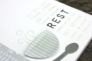 Rest & Get Well Soon Card - detail