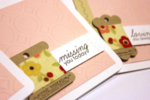 Thread Card Trio - detail