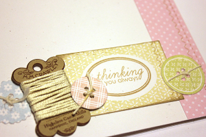 Thinking of You Ephemera Card - detail