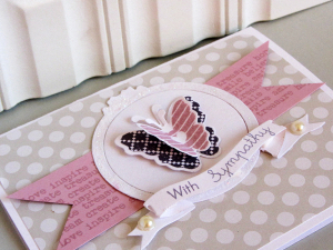 With Sympathy card - detail
