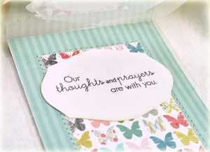 Butterfly Sympathy Card inside