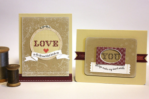 Stitched Sentiments Cards