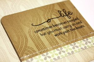 Knots of Life Card - detail