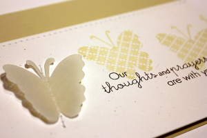 Butterfly Thoughts Card - detail