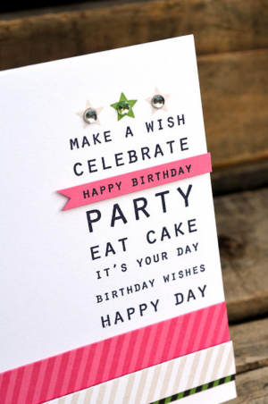 Happy Birthday detail