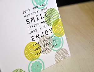 Smile Button Card Detail
