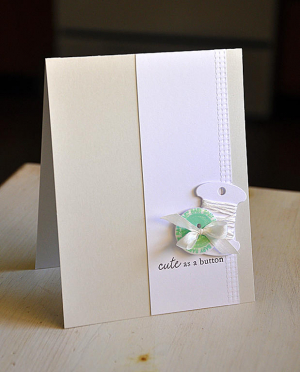 Cute As A Button Card