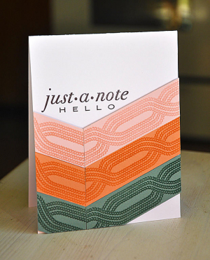 Chevron Cable Knit Card