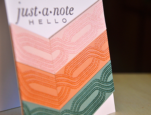 Chevron Cable Knit Card Detail