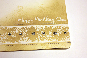 Happy Wedding Day Card - detail