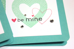 Be Mine Card Trio - detail