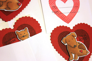 Mini Heart Valentines - detail