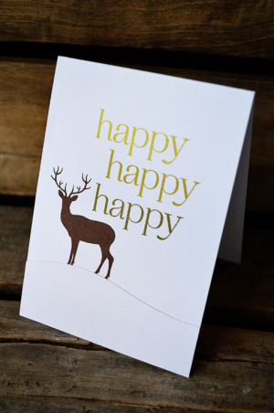 Happy Deer card