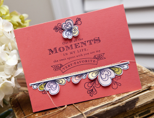 Quilled Moments card