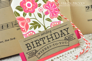 Birthday tag detail