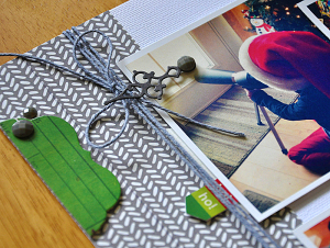 Hands of Time Layout Embellishment Detail