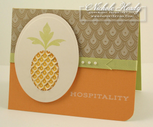 clipped & curled pineapple card